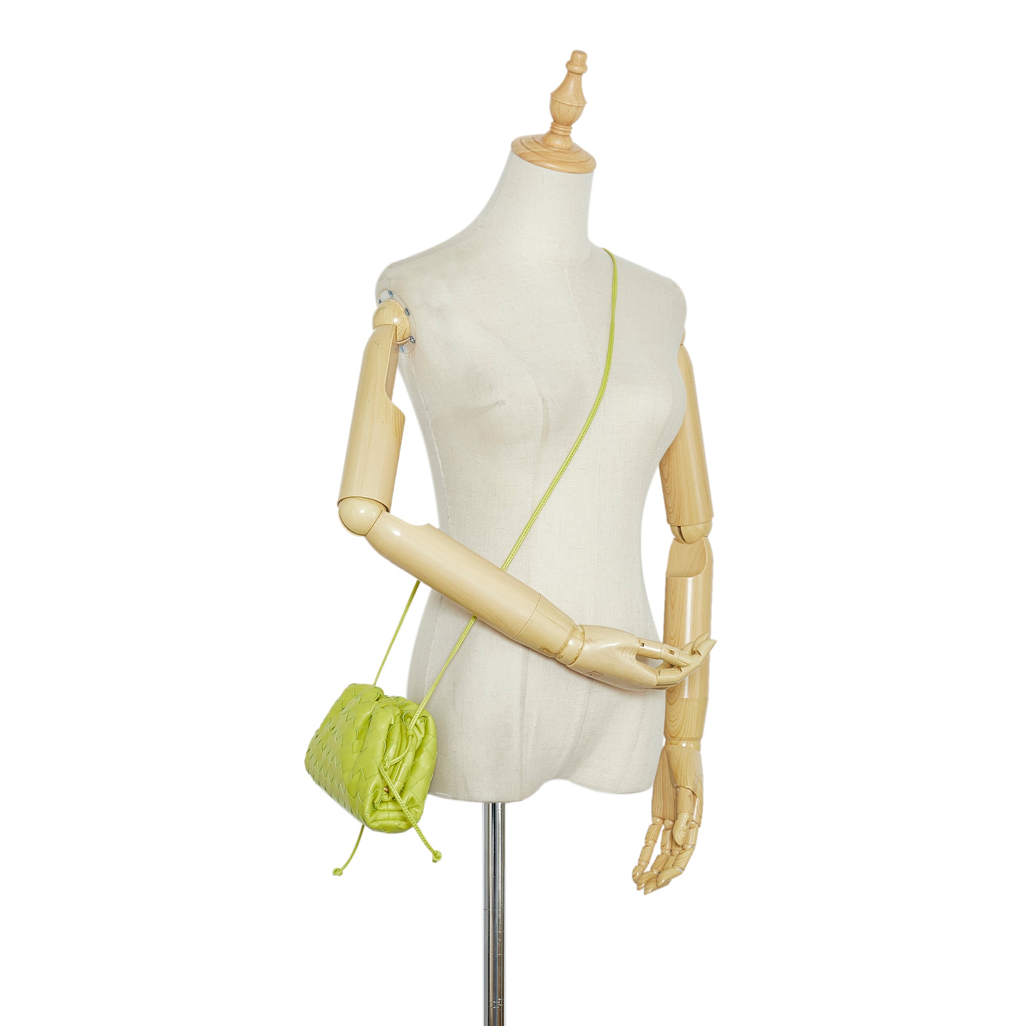Bottega Veneta Green intercalator Mini Pouch Bag