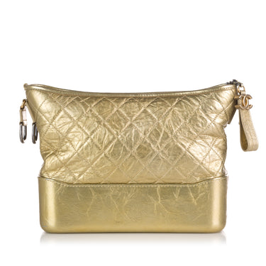 Gold Chanel Medium Gabrielle Hobo Shoulder Bag