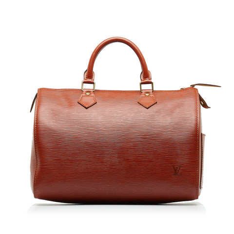 Brown Louis Vuitton Epi Speedy 30 Boston Bag