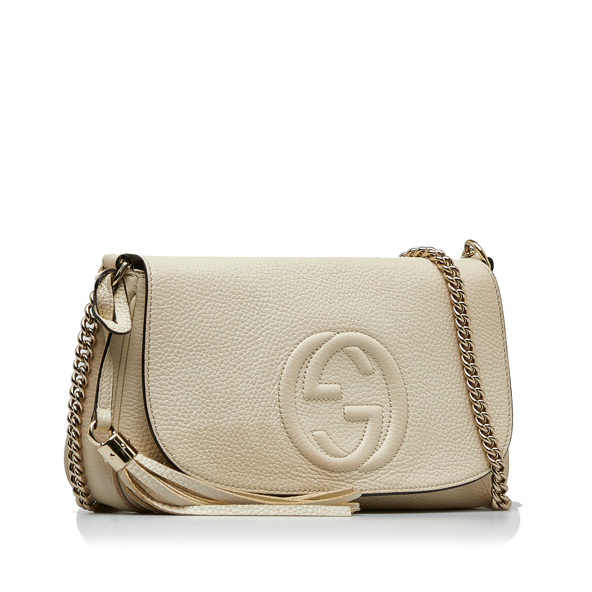Gucci Soho Disco Ivory Signature Collection Gold Chain – Queen Bee of  Beverly Hills