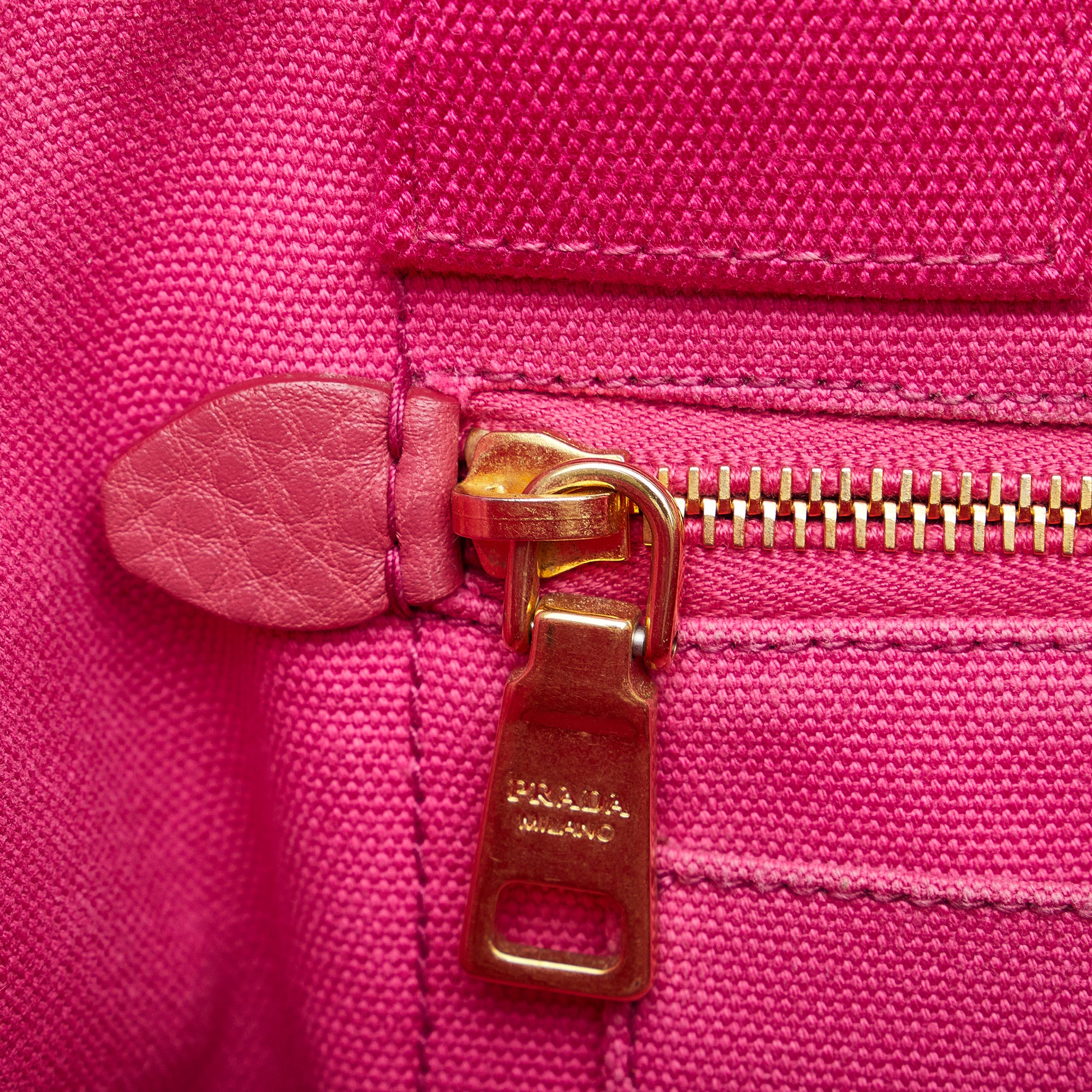 Pink Prada Canapa Logo Tote – Designer Revival