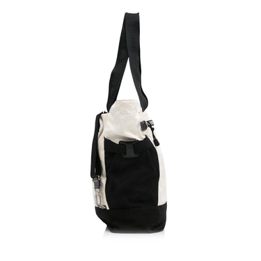 White Chanel New Travel Line Sports Backpack - Designer Revival