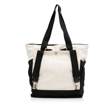 White Chanel New Travel Line Sports Backpack - Designer Revival