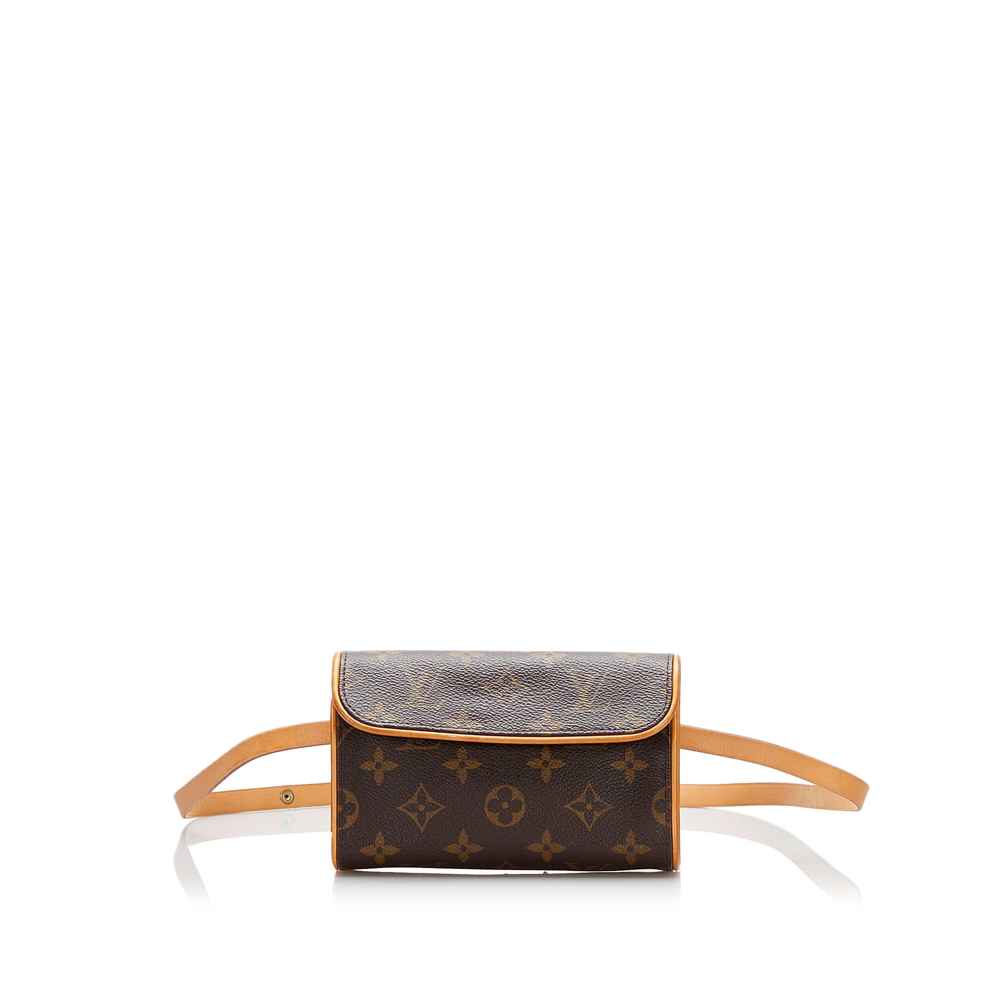 Brown Louis Vuitton Monogram Pochette Florentine Belt Bag, Borsa Louis  Vuitton L in pelle Mahina marrone ebano