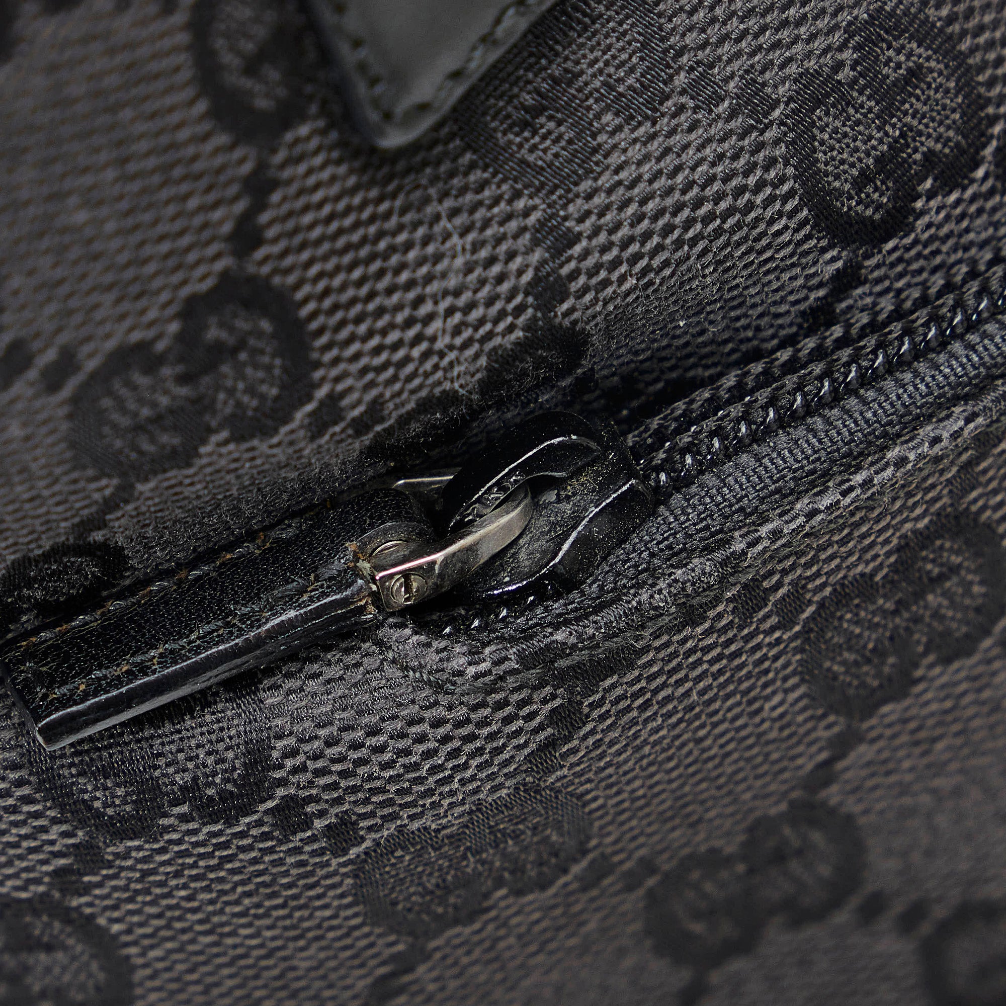 Black Gucci GG Canvas Shoulder Bag, RvceShops Revival