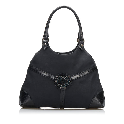 Black Gucci Reins Shoulder Bag