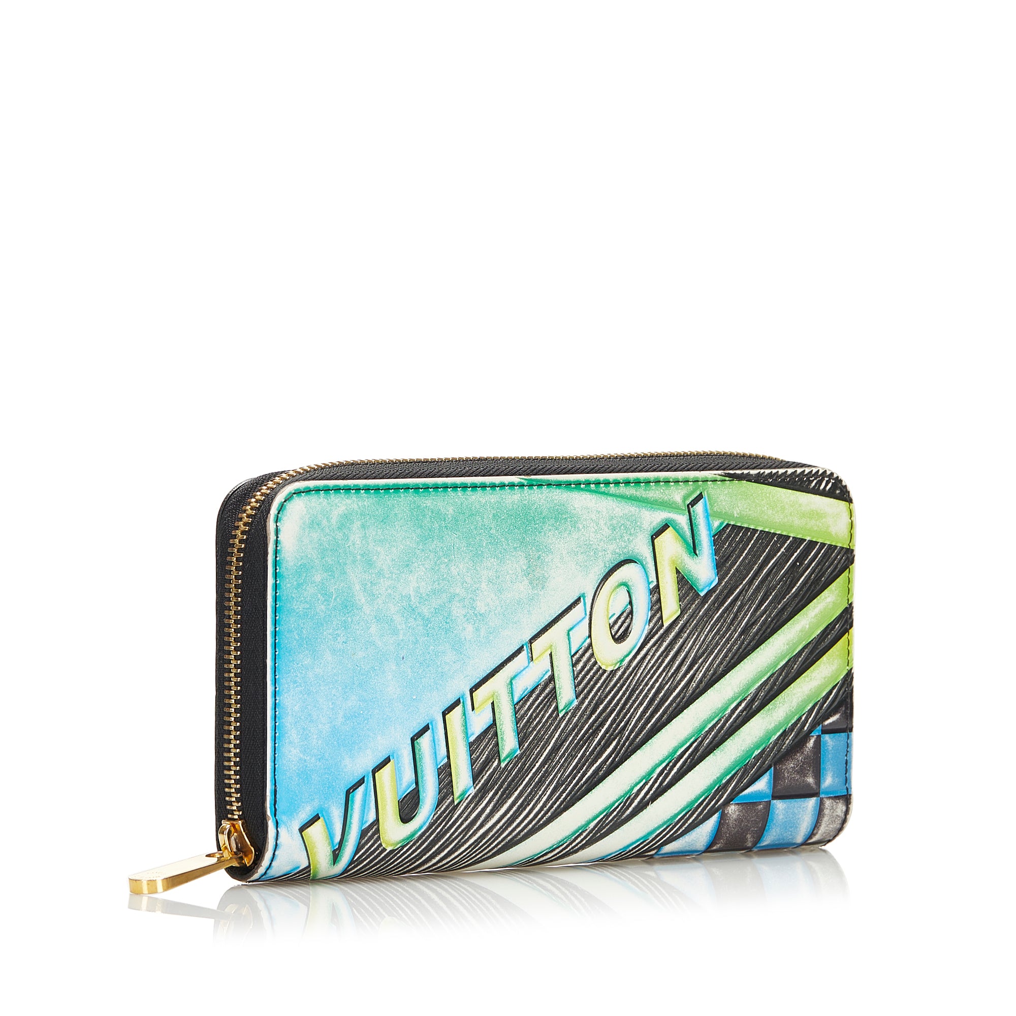 Louis Vuitton Race Print Limited Edition EPI Leather Zippy Wallet Multicolor