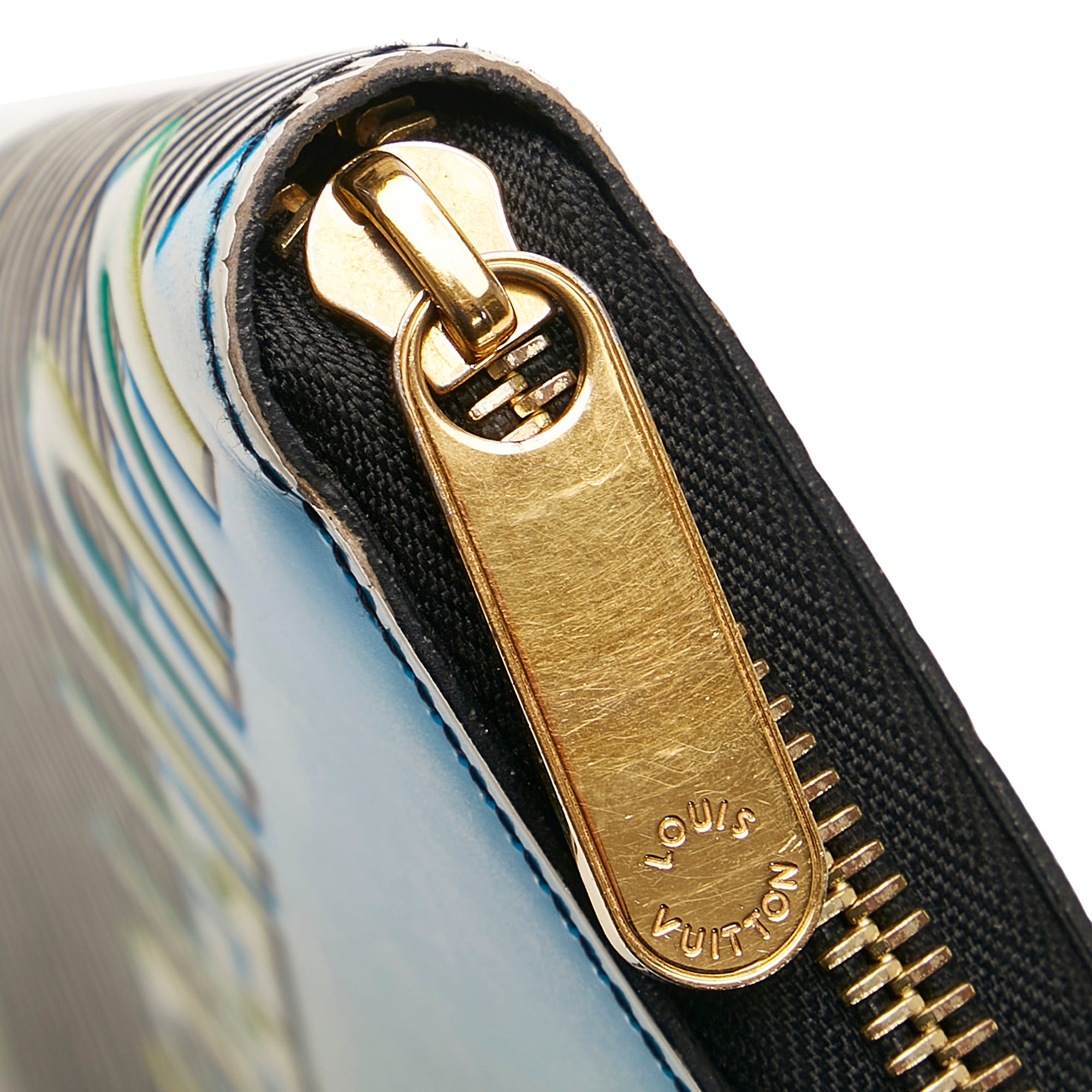 Louis Vuitton Black EPI Leather Zippy Wallet