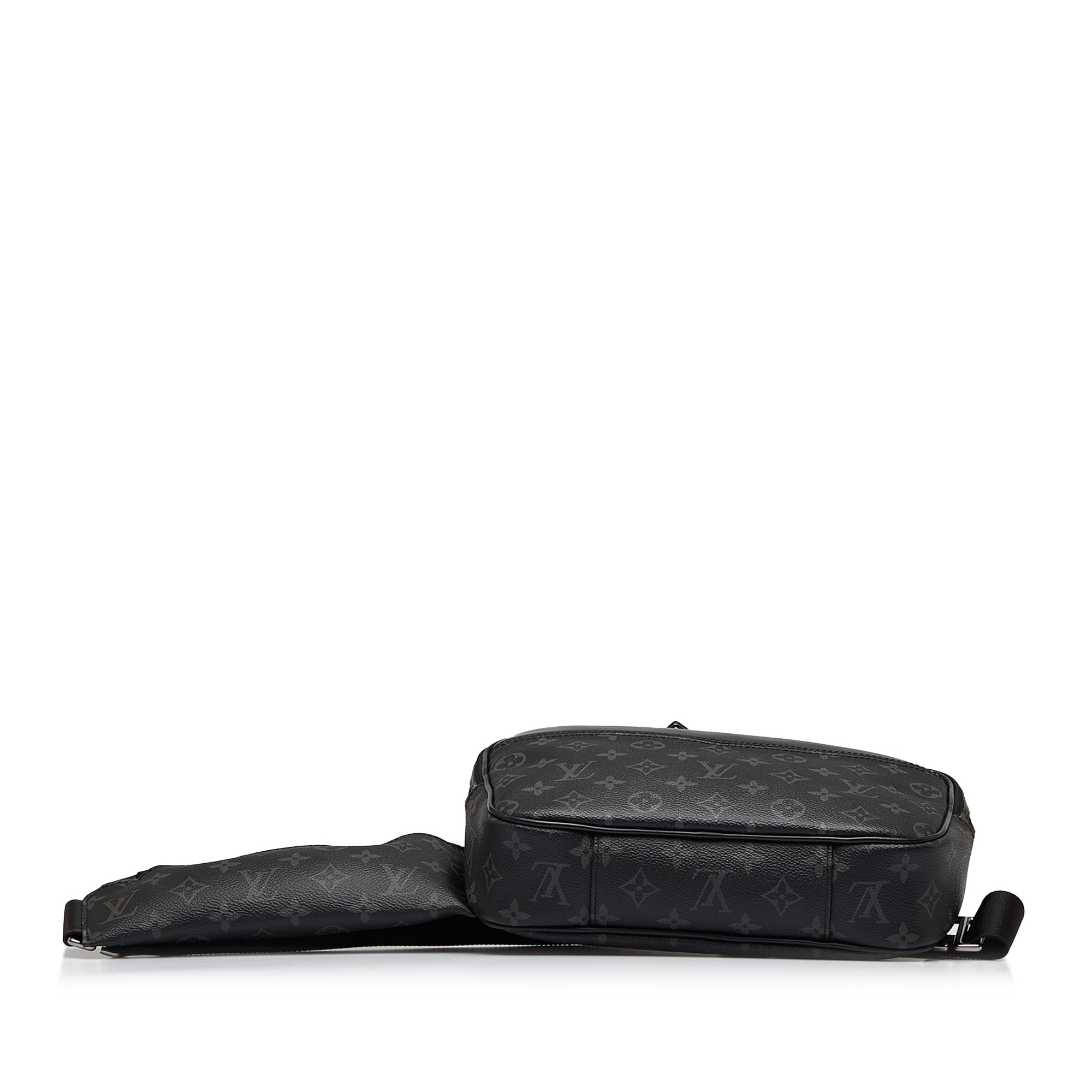 Authenticated Used LOUIS VUITTON Louis Vuitton Bum Bag M42906 Handbag  Shoulder Body Black Monogram Eclipse Women's Men's 