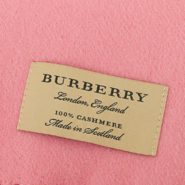 Pink Burberry Cashmere Scarf Scarves