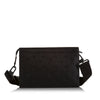 Black Louis Vuitton Monogram Shadow Gaston Wearable Wallet Crossbody Bag