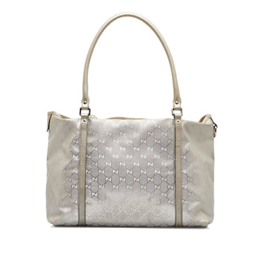 Silver Gucci GG Imprime Joy Tote Bag - Designer Revival