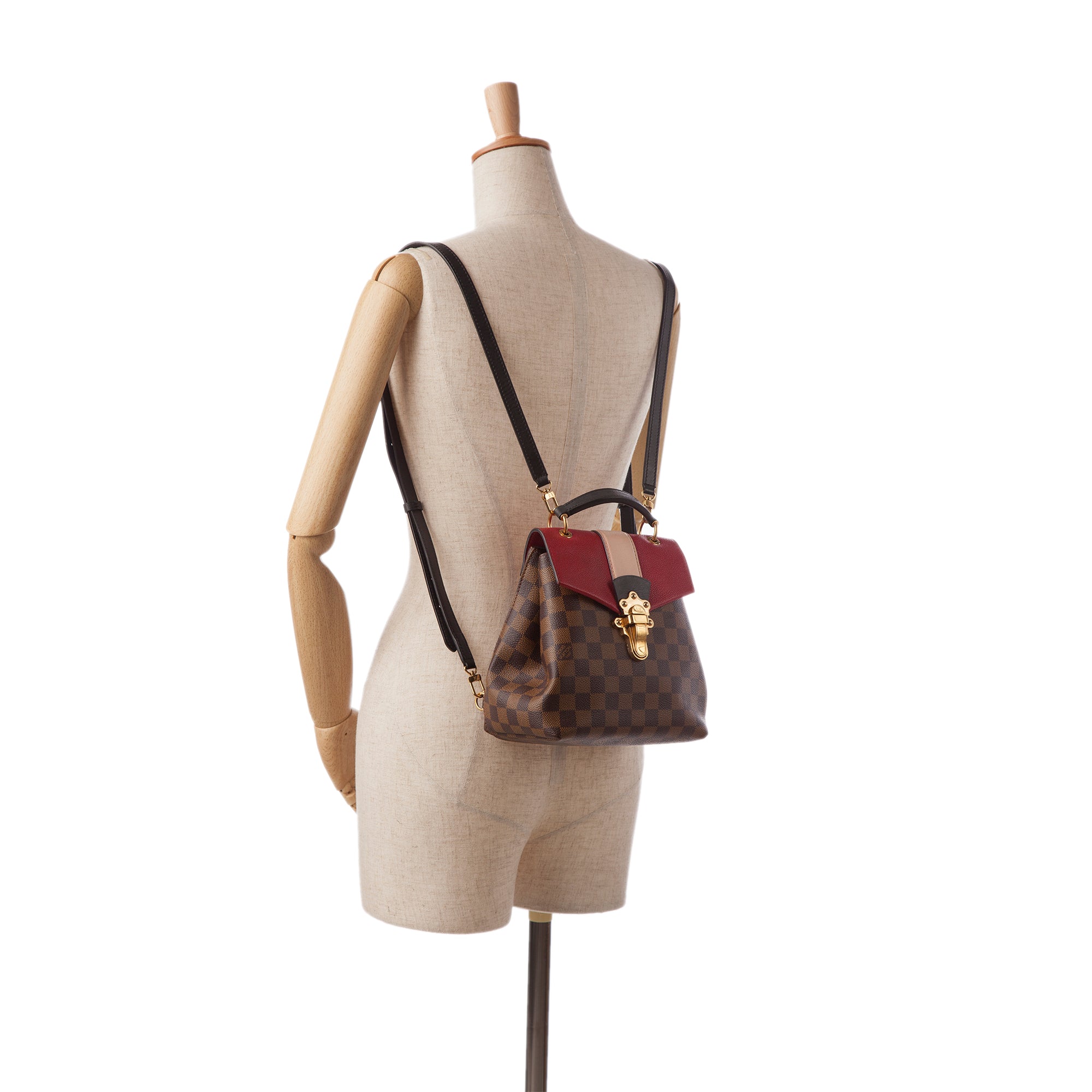 Louis Vuitton Clapton Backpack Magnolia Pink Damier Ebene, Luxury