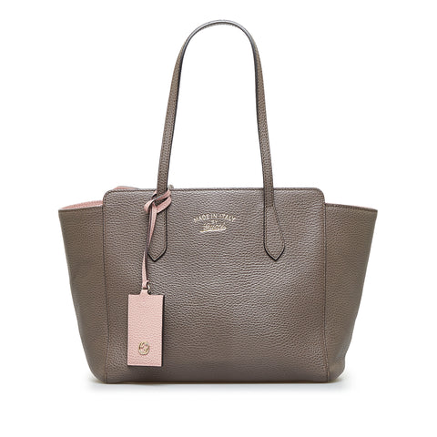 Gray Gucci Small Swing Tote Bag