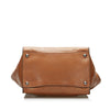 Brown Prada Twin Pocket Leather Handbag