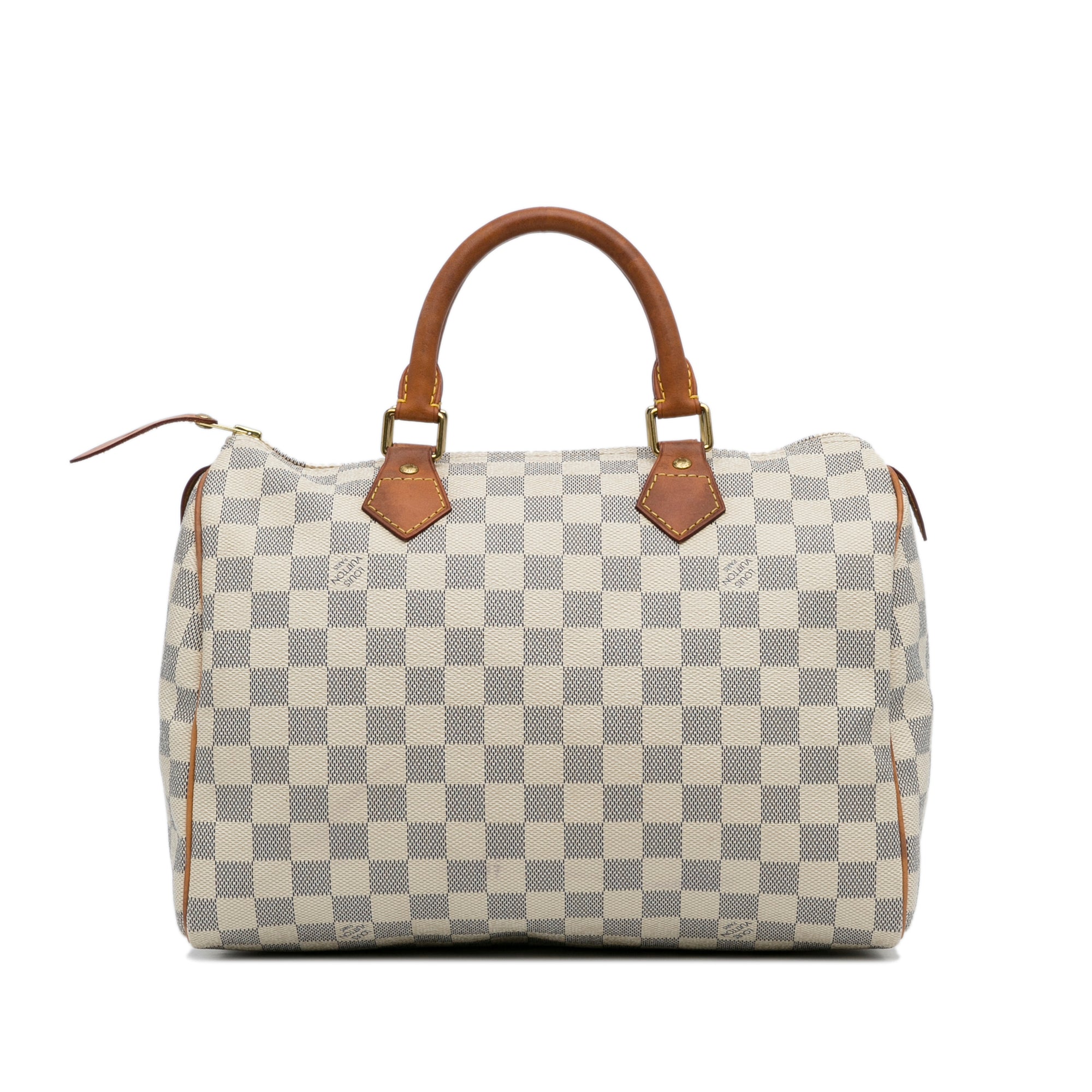 100% Authentic Louis Vuitton Speedy 30 White Damier Azur Hand Bag