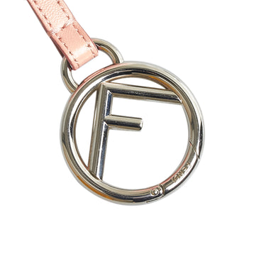 Pink Fendi Fur Pom-Pom Bag Charm Key Chain