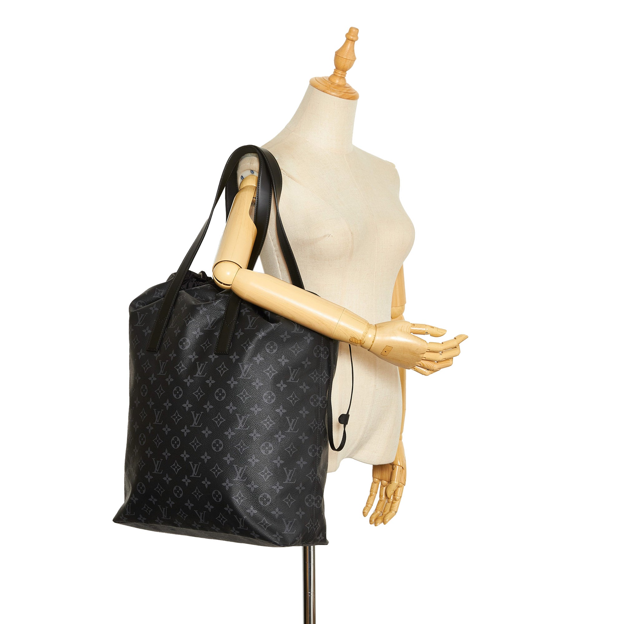 Black Louis Vuitton Monogram Eclipse Cabas Light Tote Bag