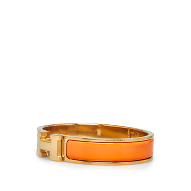 Orange Hermes Clic Clac H Bracelet