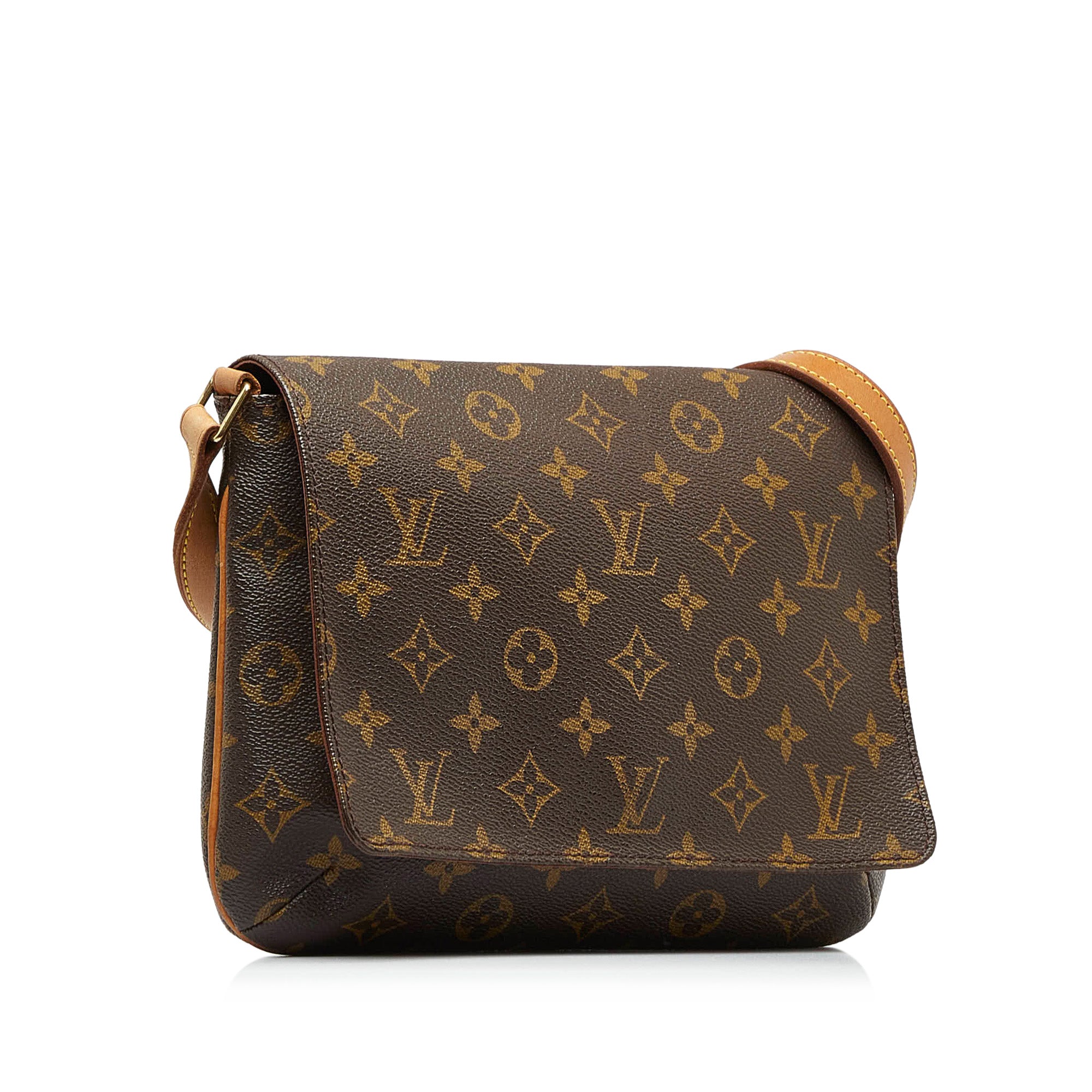 Louis Vuitton Flap Musette Tango Short Strap Monogram Brown in Canvas with  Gold-tone - US