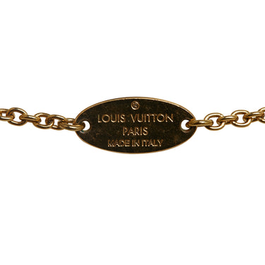 Gold Louis Vuitton Essential V Necklace - Designer Revival