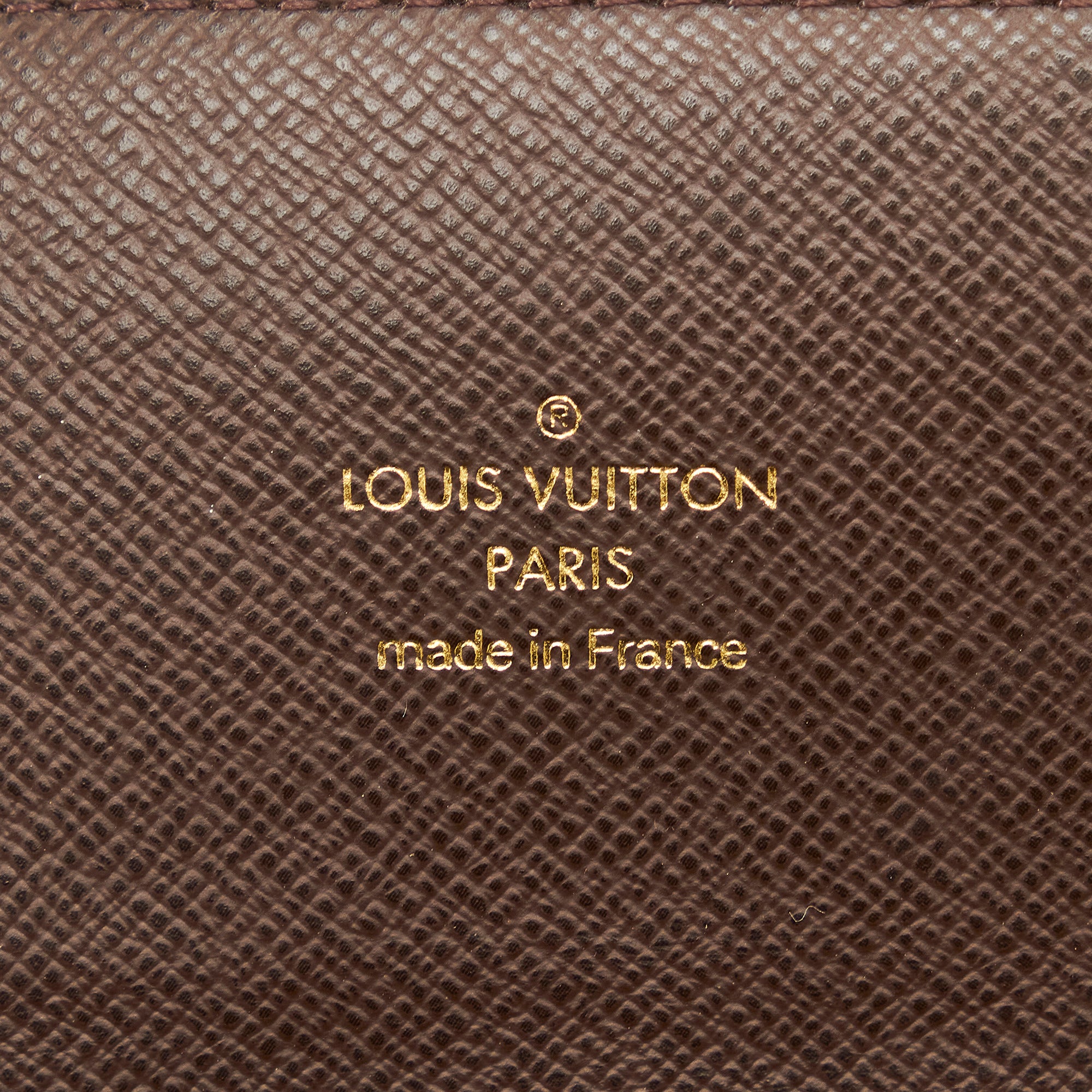 Louis Vuitton Brown Monogram Mini Lin Porte Tresor International
