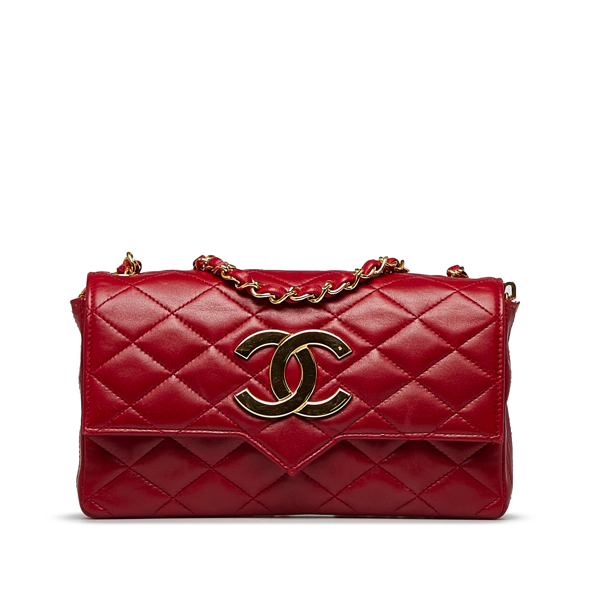 Red Chanel CC Crossbody Bag – Designer Revival