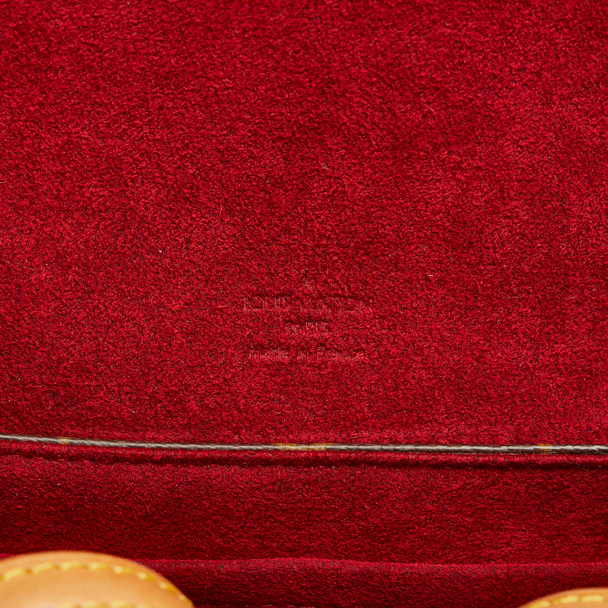 Sonatine fabric handbag Louis Vuitton Brown in Cloth - 35416445
