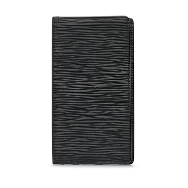 Black Louis Vuitton Epi Leather Brazza Wallet - Designer Revival