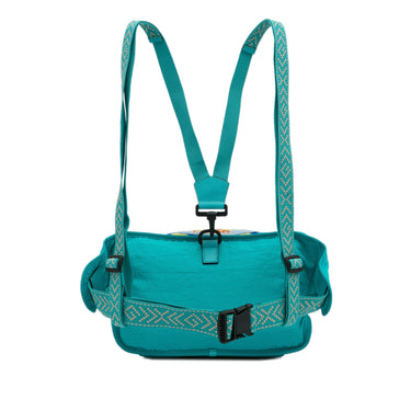 Green Gucci 80s Patch Convertible Belt Bag - Designer Revival