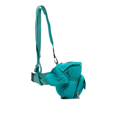 Green Gucci 80s Patch Convertible Belt Bag - Designer Revival