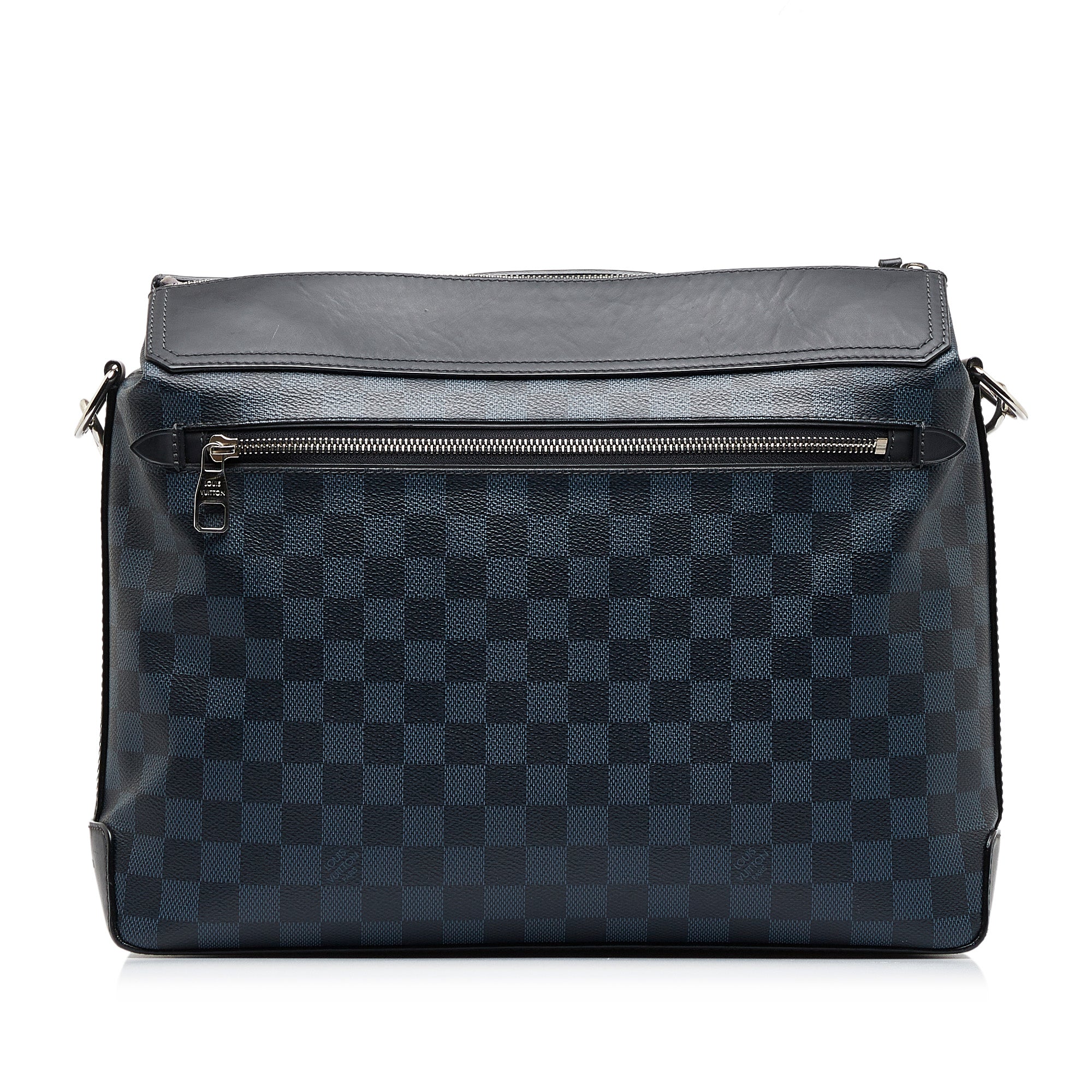 Blue Louis Vuitton Damier Cobalt Greenwich Messenger Crossbody Bag - Designer Revival