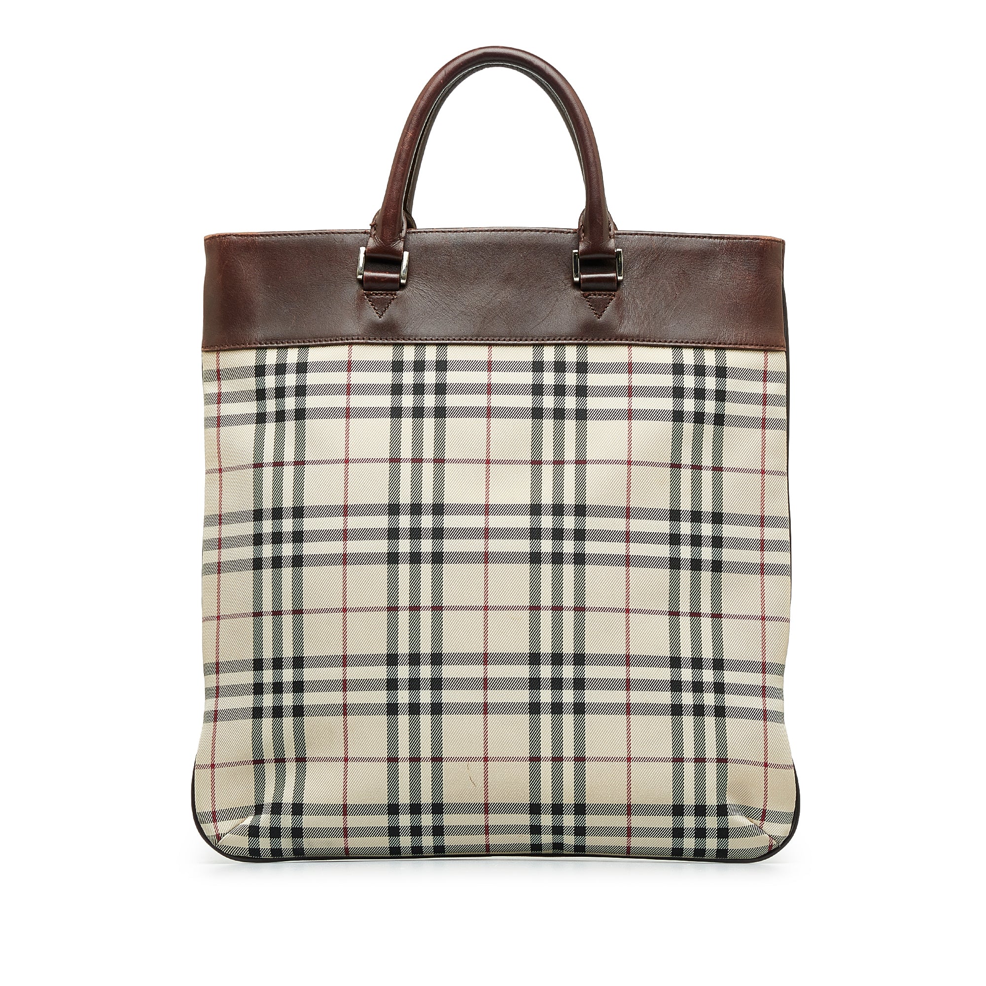 RvceShops Revival  Brown Burberry Vintage Check Handbag