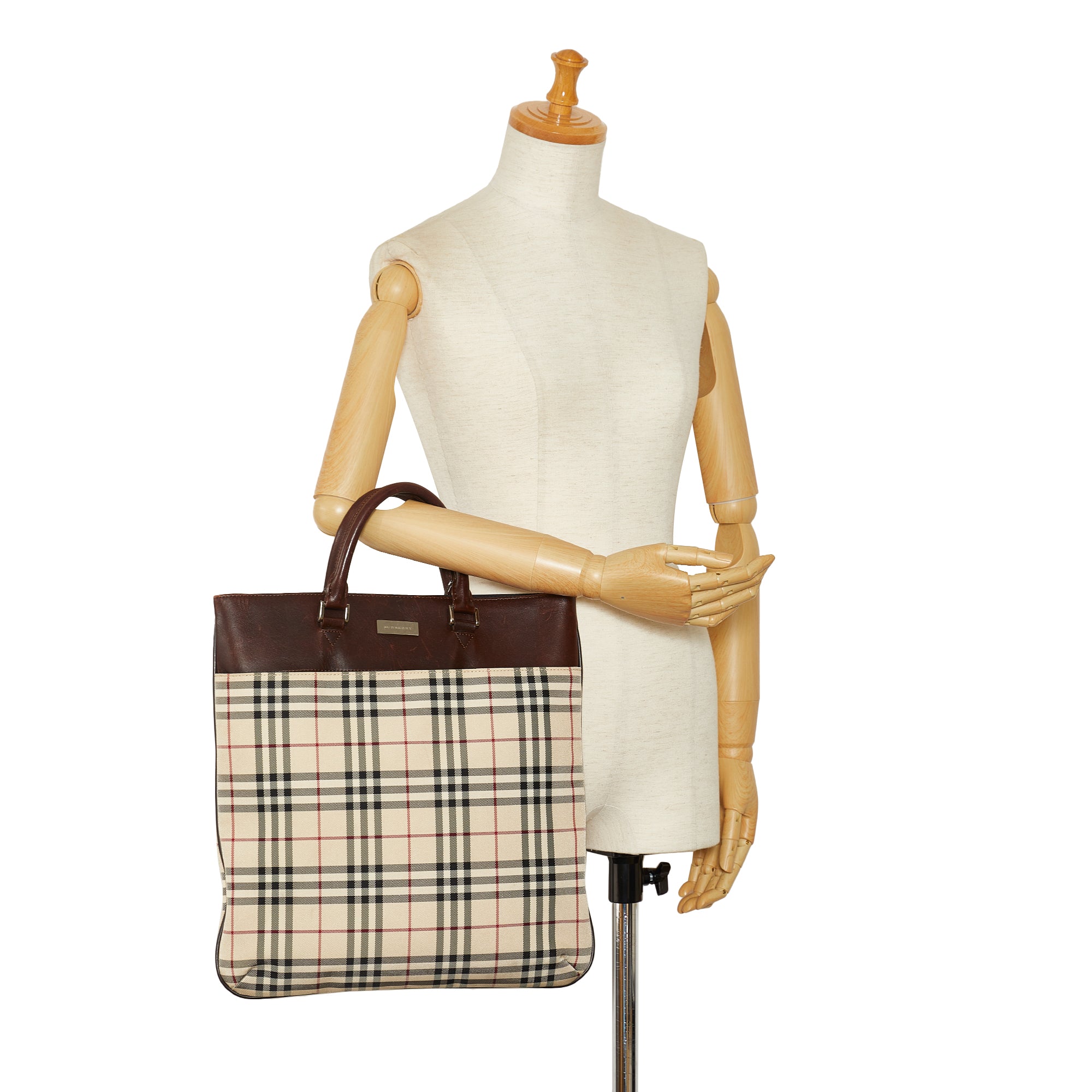 Brown Burberry Plaid Handbag – Designer Revival