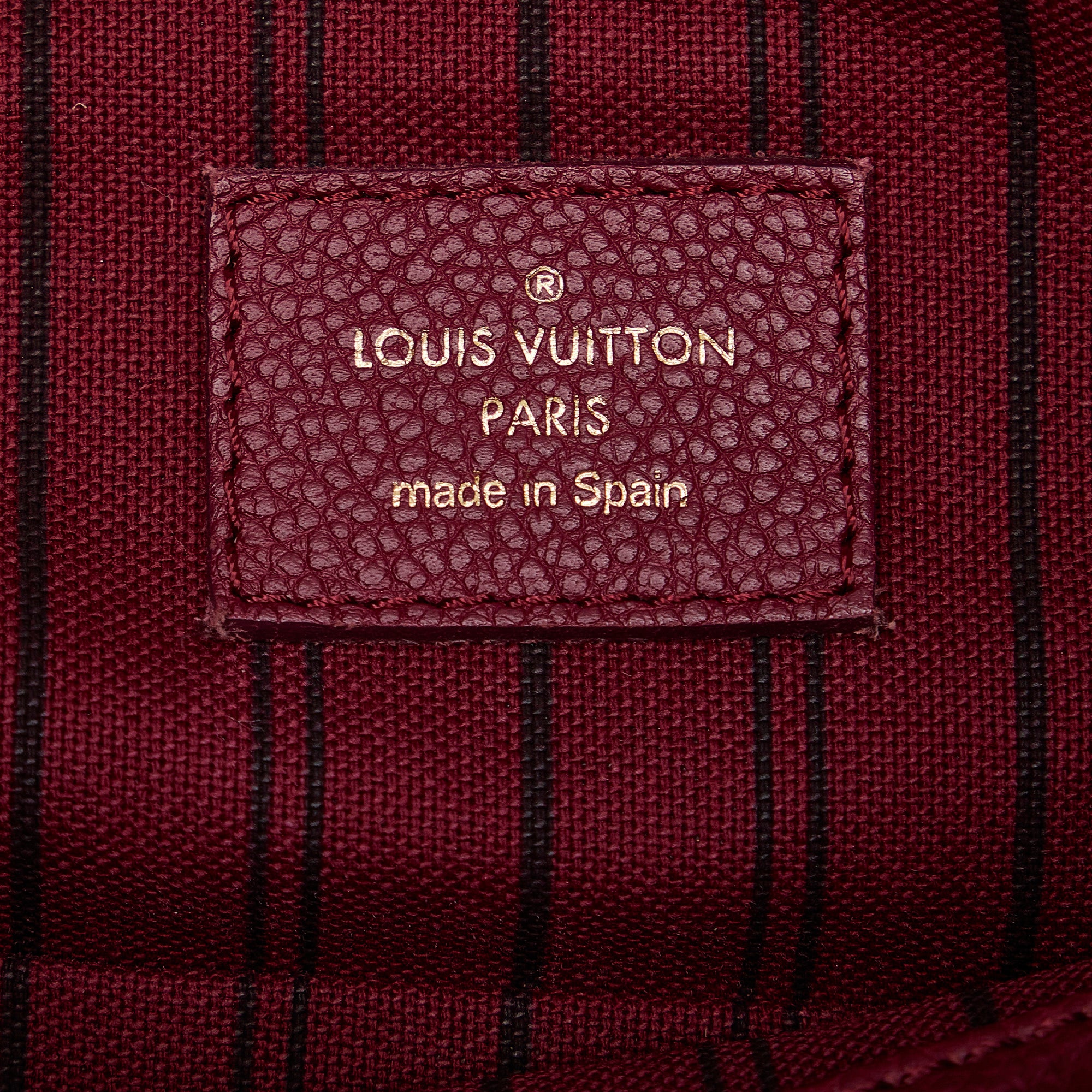 Louis Vuitton Navy Blue Marine x Red Leather Monogram Empreinte Artsy MM  Hobo 97lv3
