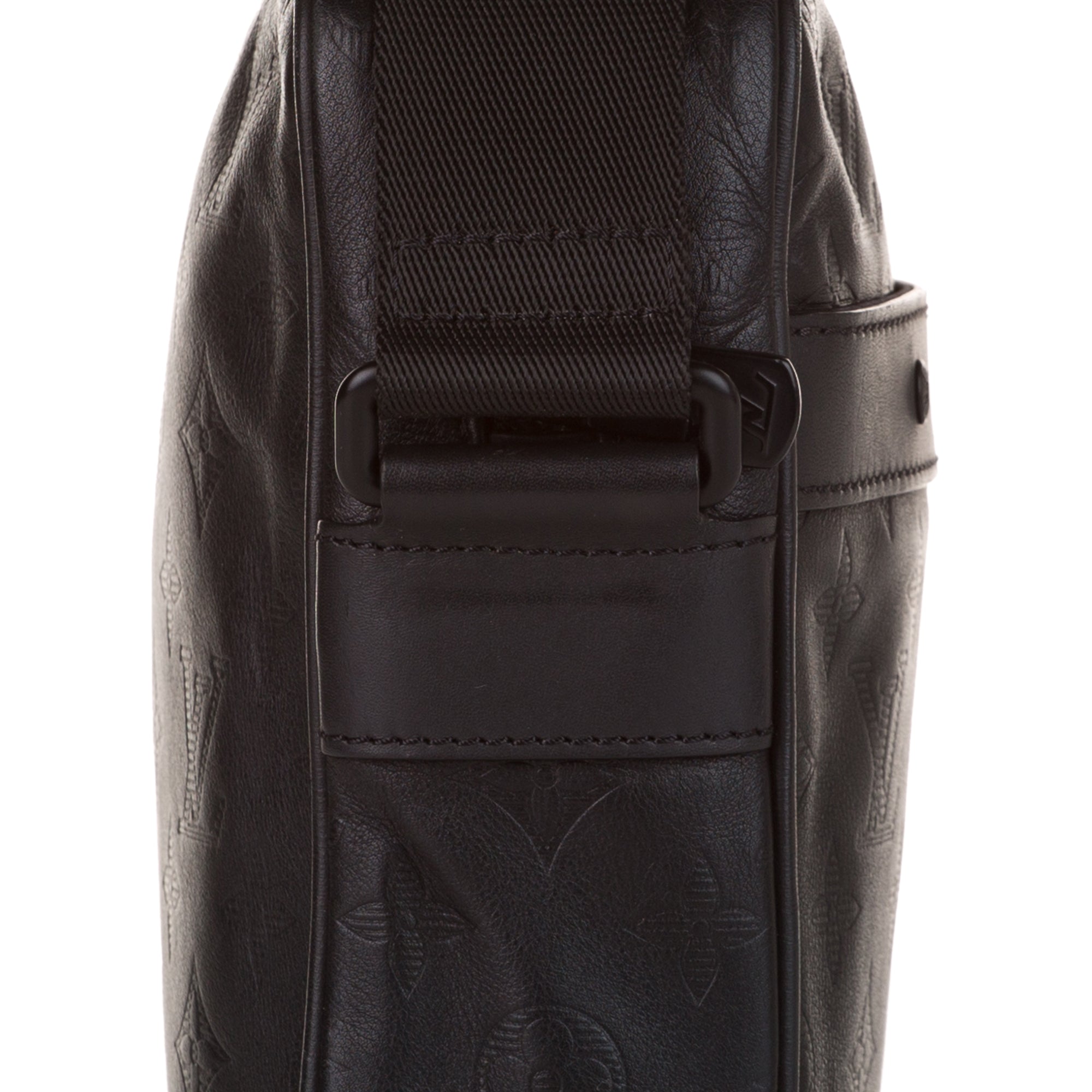 LOUIS VUITTON Danube PM Shoulder Bag M43681 Monogram Shadow leather Black  Used