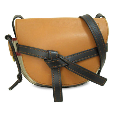 Tan Loewe Mini Gate Crossbody Bag - Designer Revival
