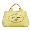 Yellow Prada Canapa Logo Satchel