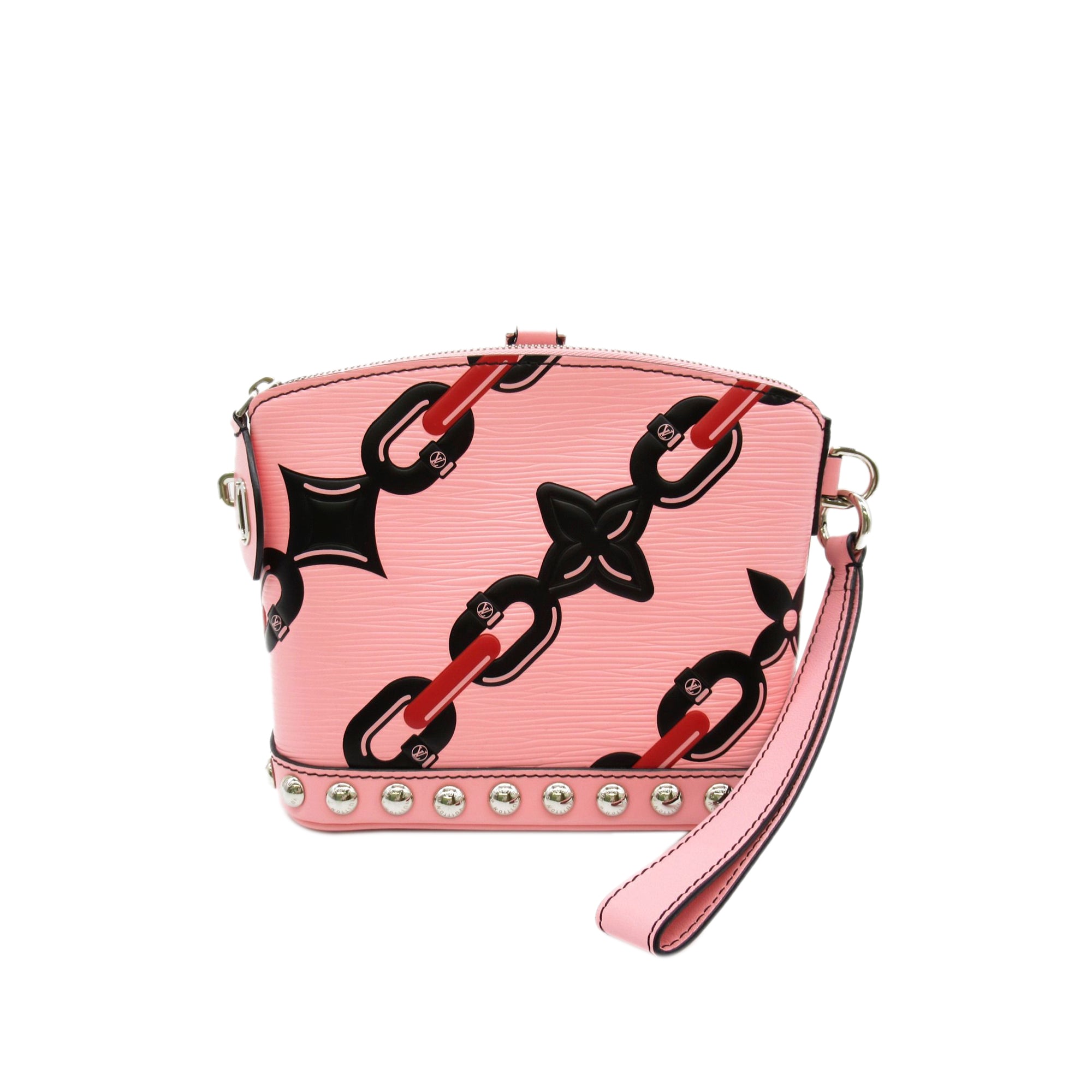 Pink Louis Vuitton Epi Chain Flower Mini Lockit Handbag – Designer