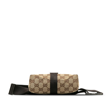 Brown Gucci GG Canvas Belt Bag - Designer Revival