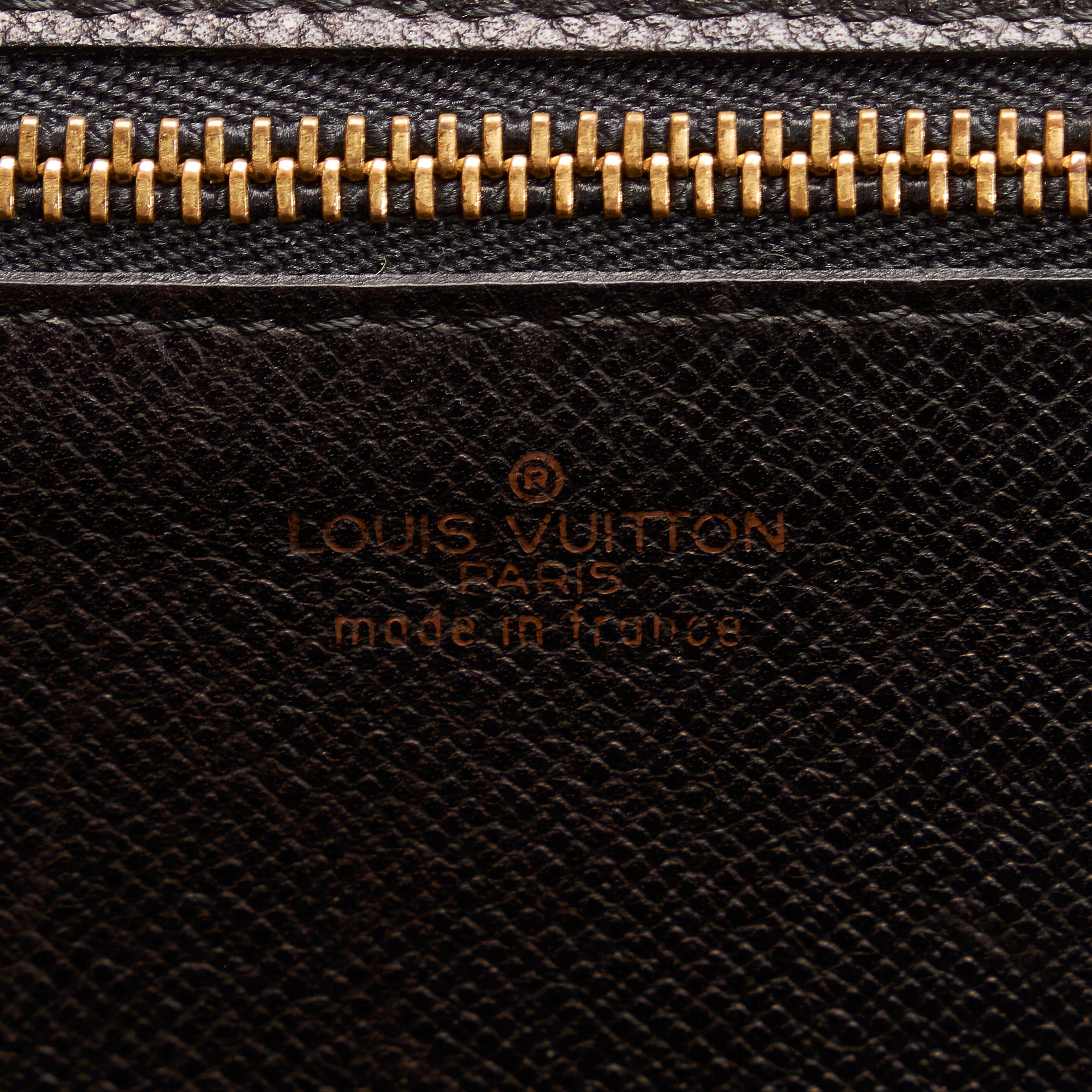 Brown Louis Vuitton Epi Art Deco Clutch Bag