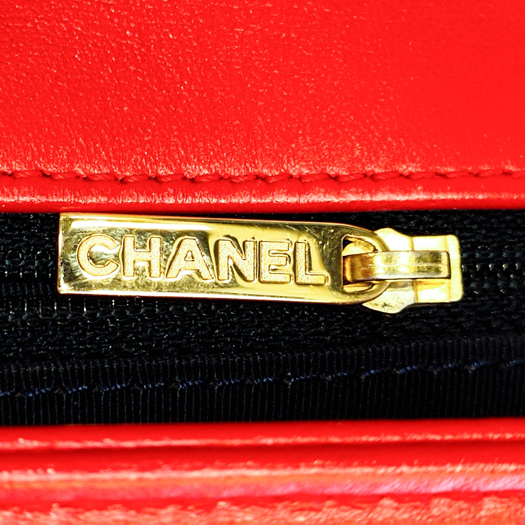 Red Chanel Medium Embossed Cube Boy Flap Crossbody Bag