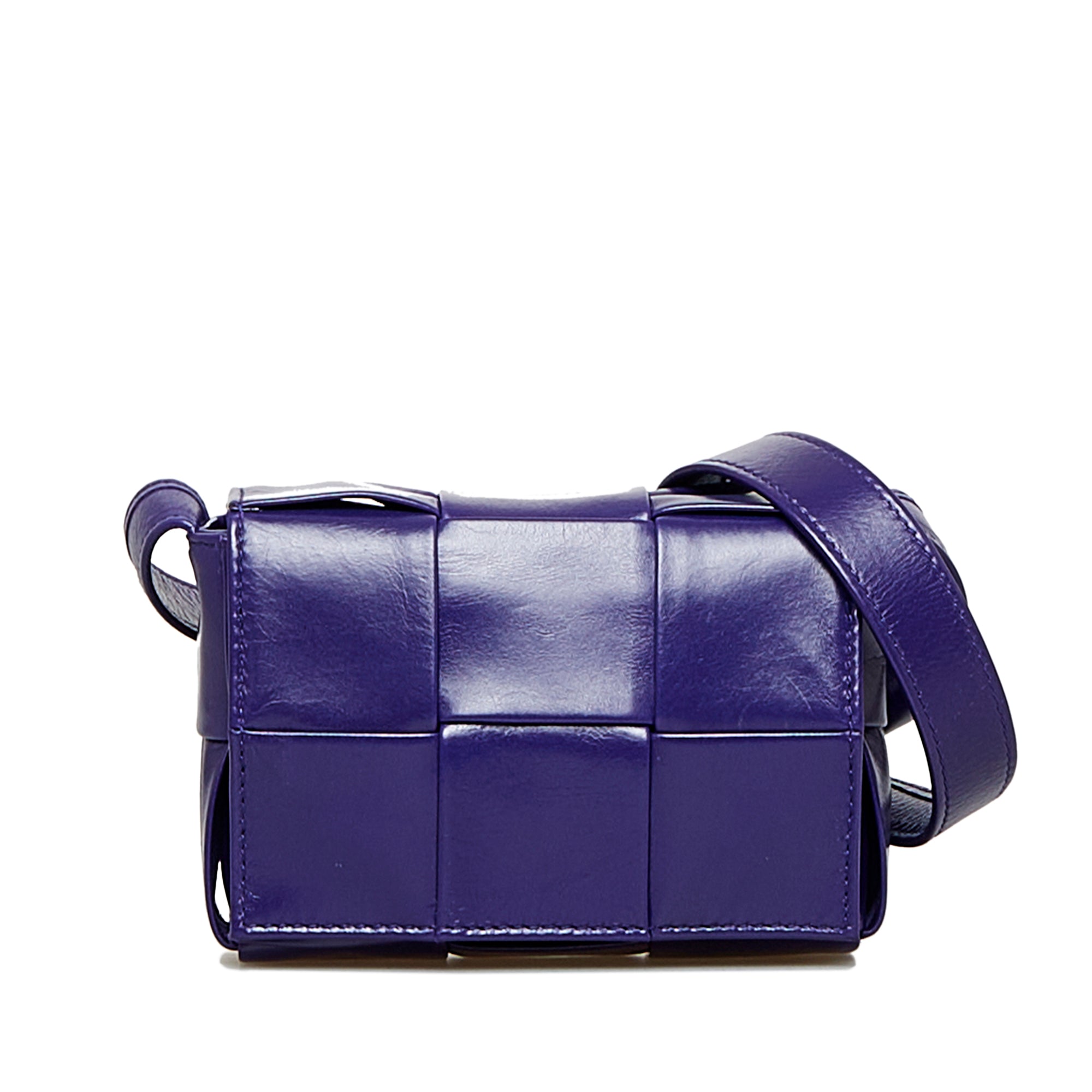 Purple Bottega Veneta Maxi Intrecciato Candy Cassette Crossbody Bag –  Designer Revival