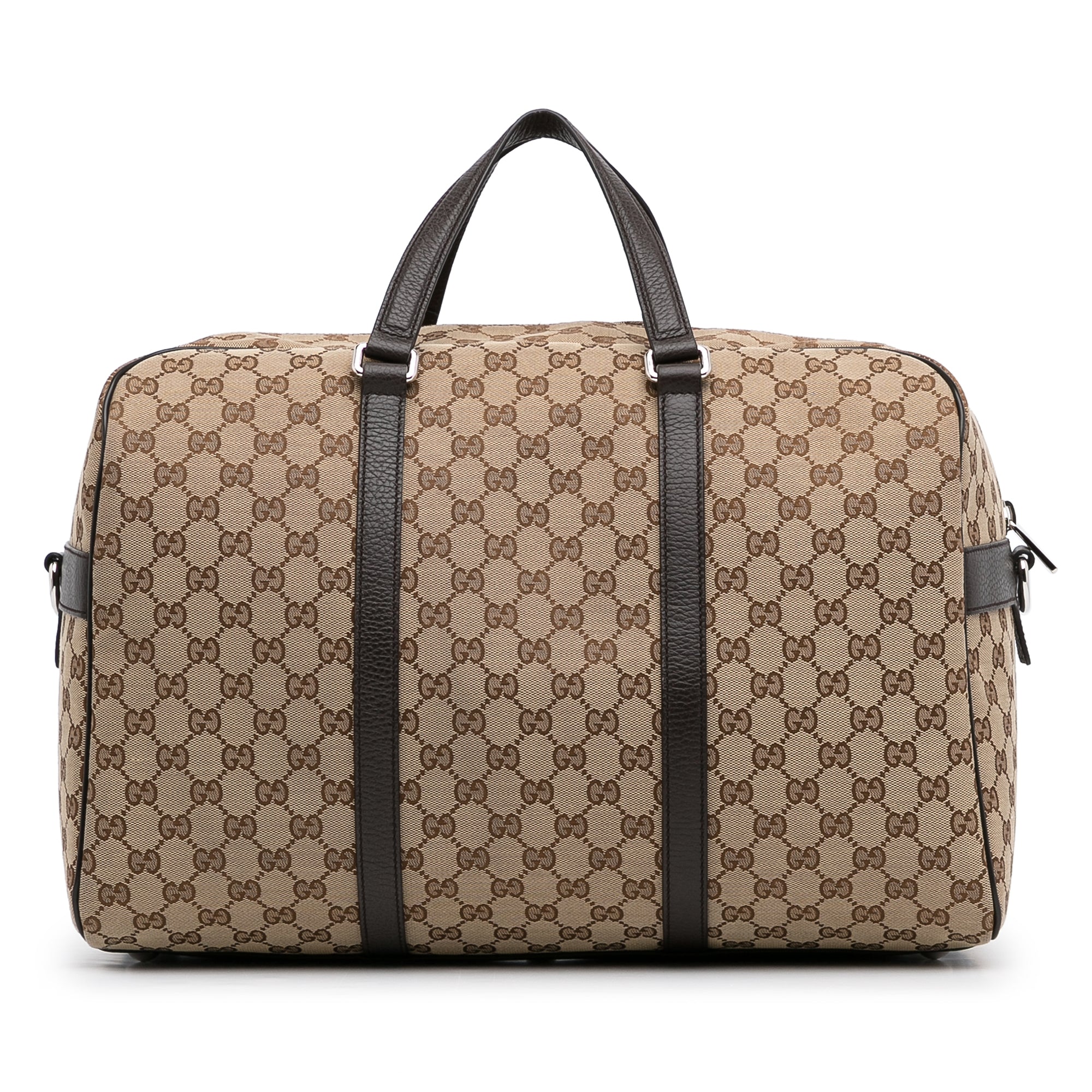 Gucci - Monogram Duffle Bag in Brown Gucci