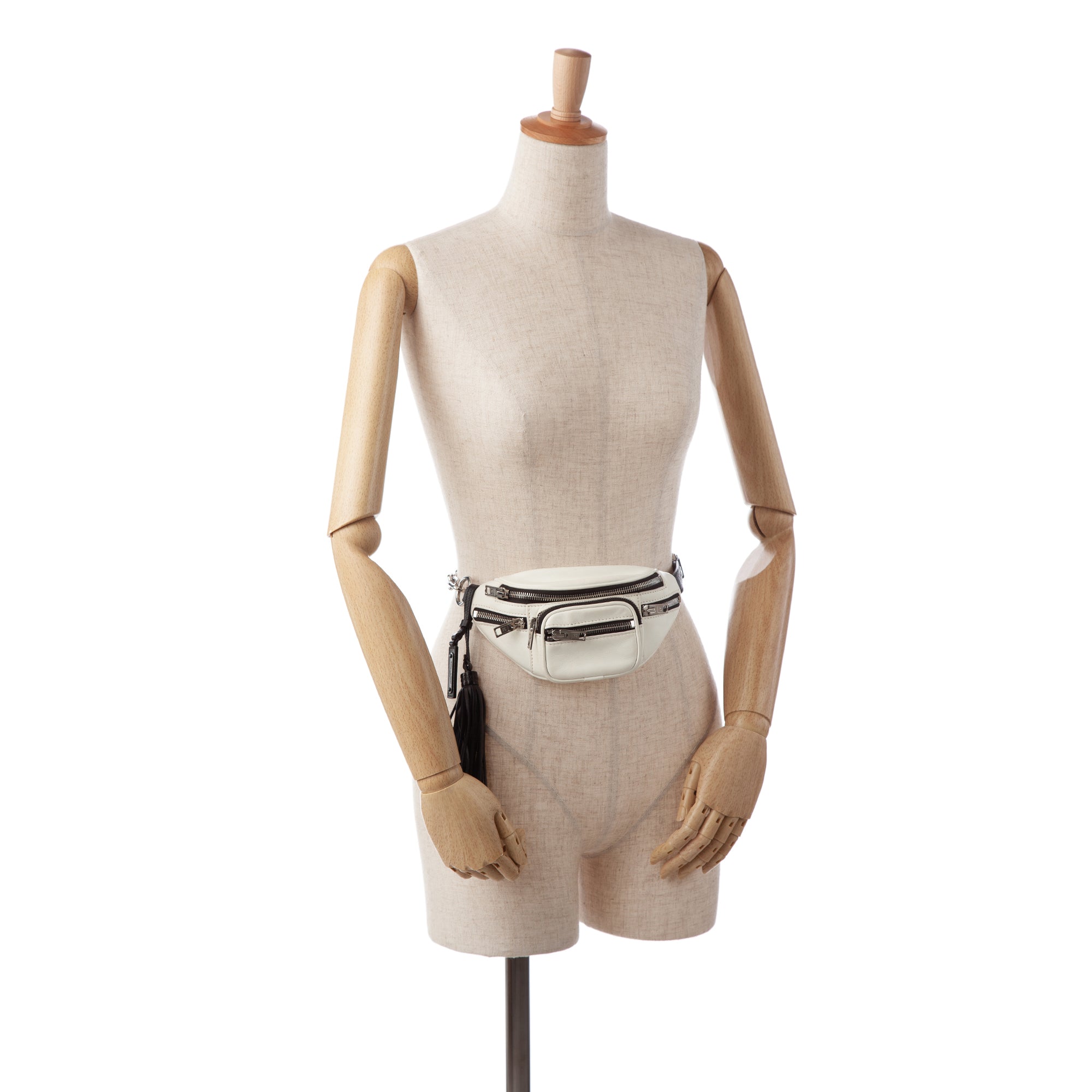 White Alexander Wang Leather Belt Bag - Designer Revival