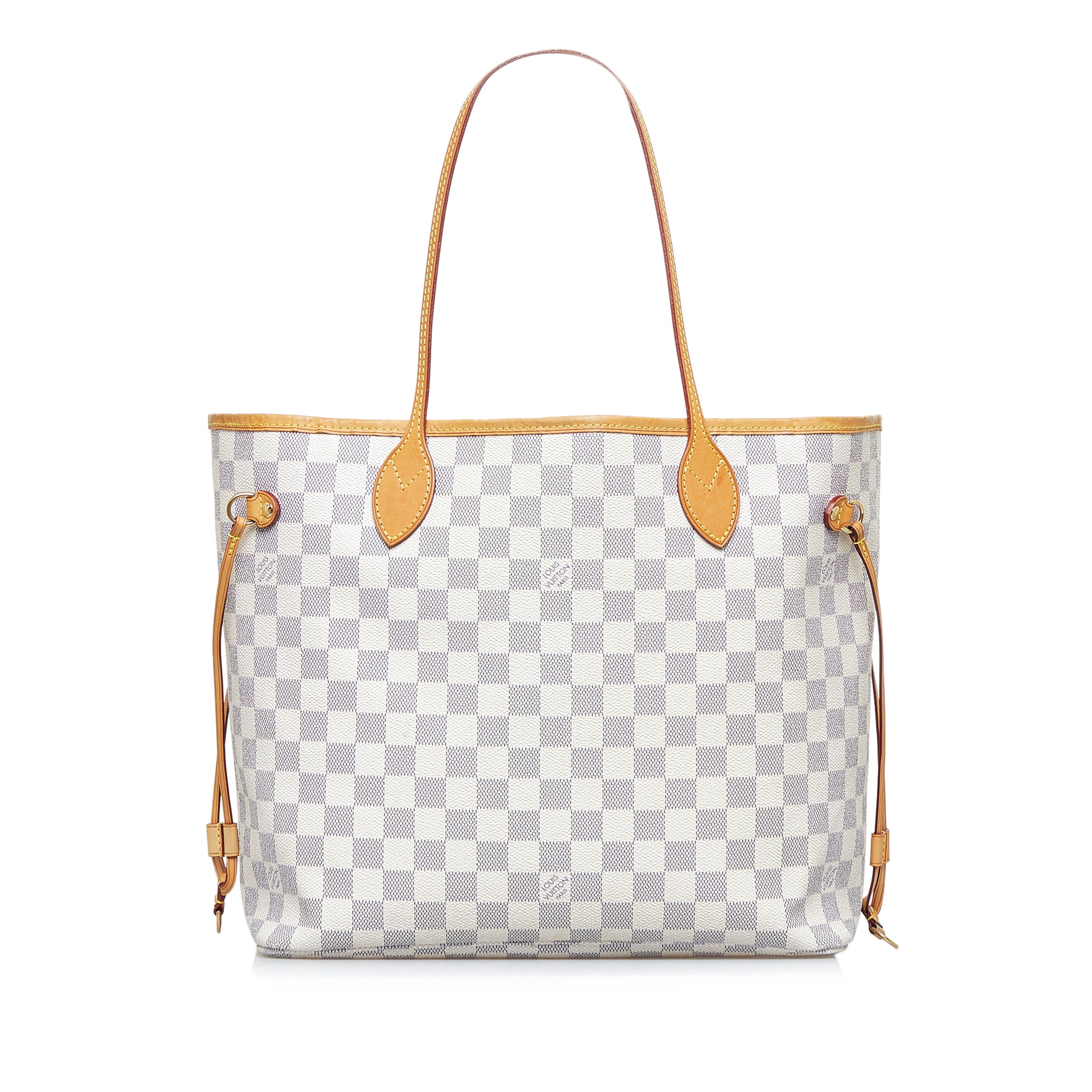Louis Vuitton Neverfull MM Damier Azur Tote Shoulder Bag –