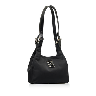 Black Fendi Nylon Shoulder Bag