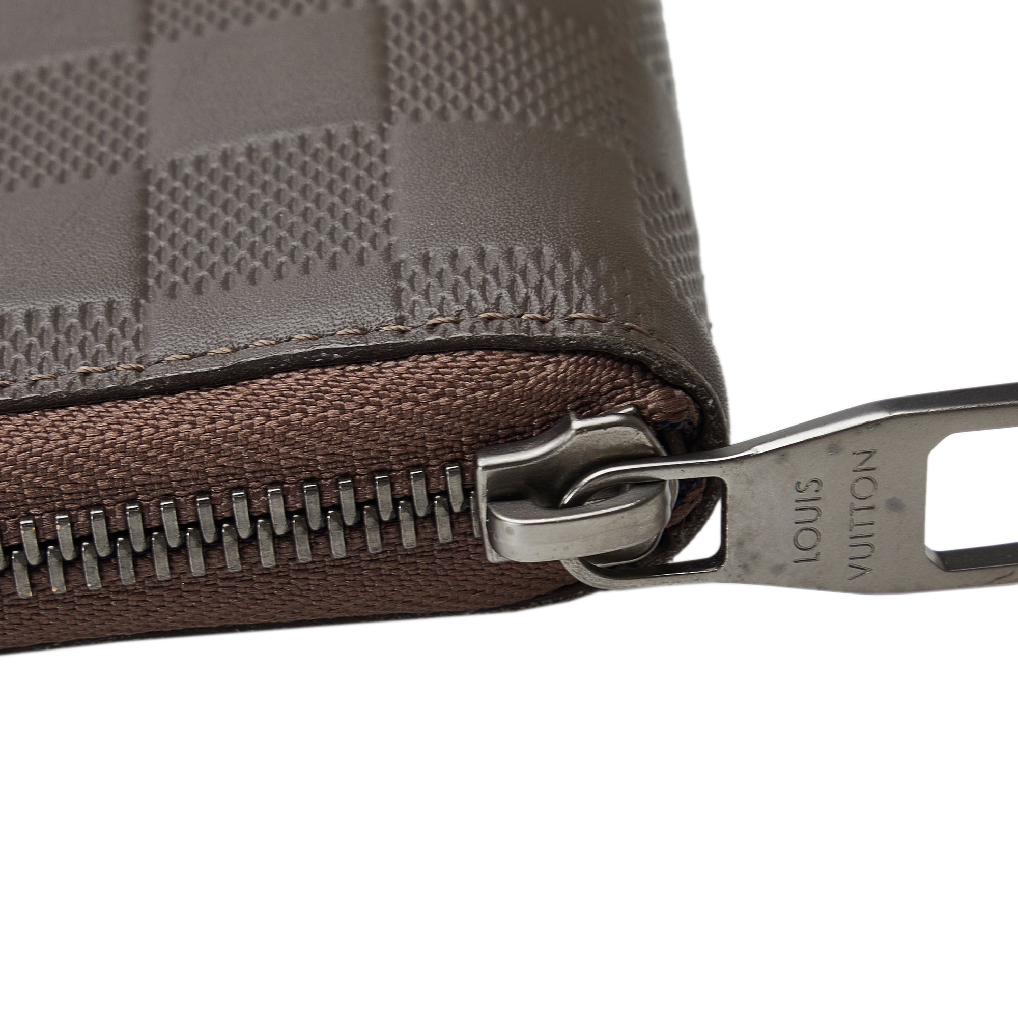 Brown Louis Vuitton Damier Infini Zippy Wallet - Designer Revival