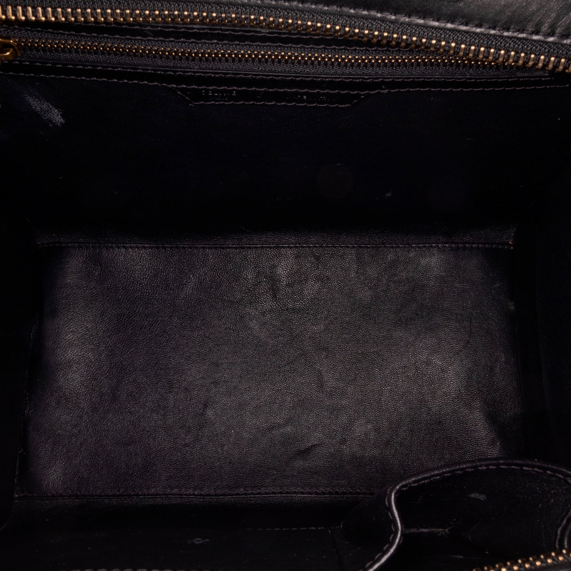 CELINE Luggage Leather Tote Bag Bicolor
