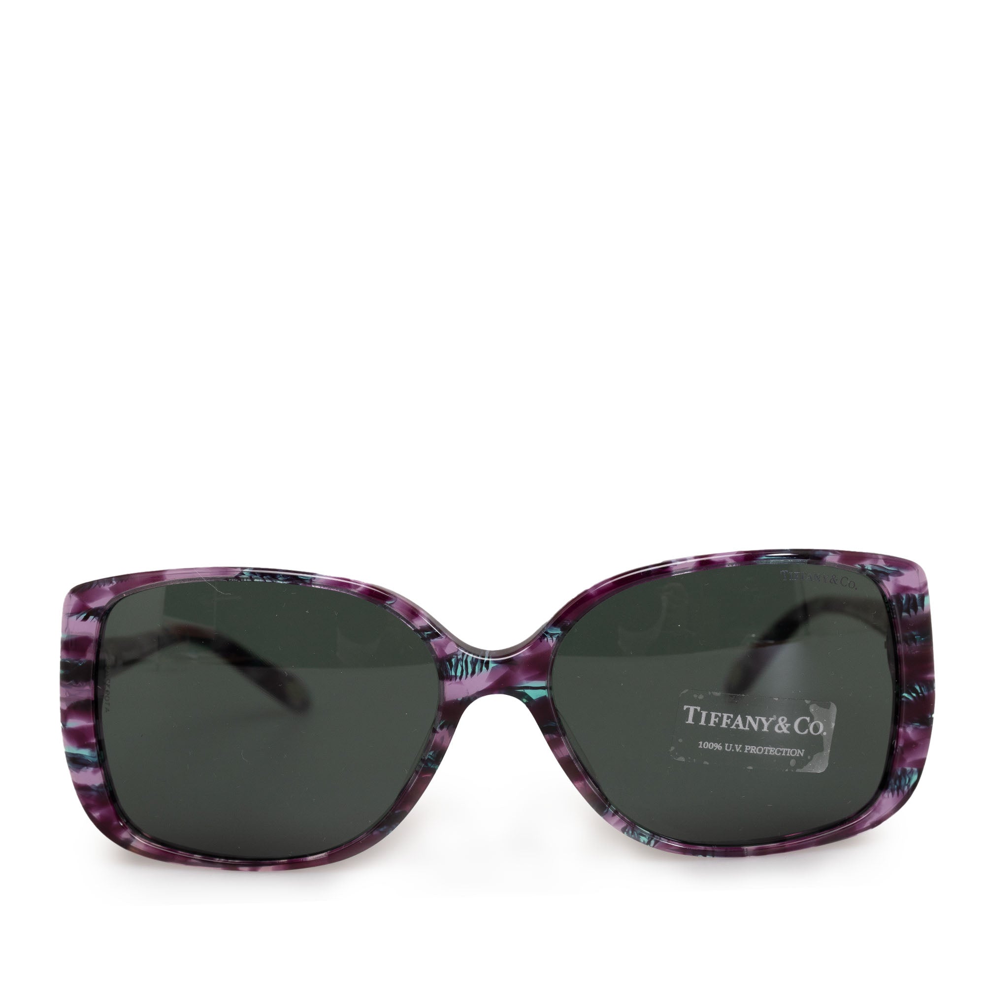 Black Tiffany Round Tinted Sunglasses - Designer Revival